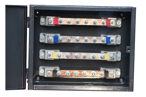 electrical junction box with bus bars|electrical bus bars 120v.